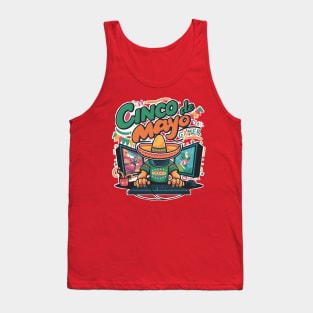 Gamer cinco de mayo Tank Top